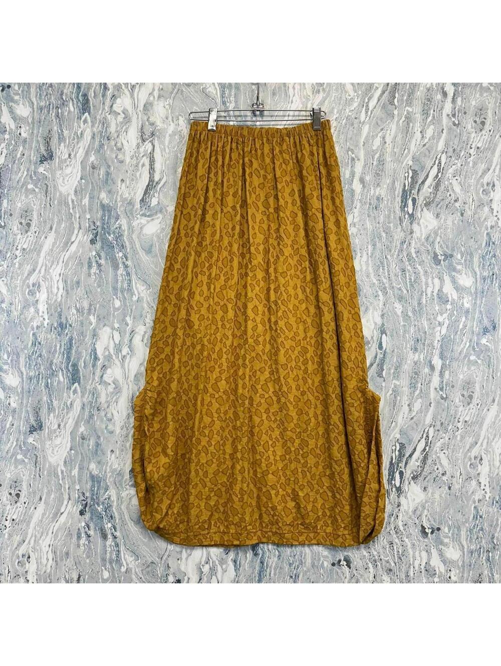 Boho Amber Leopard Print Patterned Maxi Skirt - Picture 3 of 6